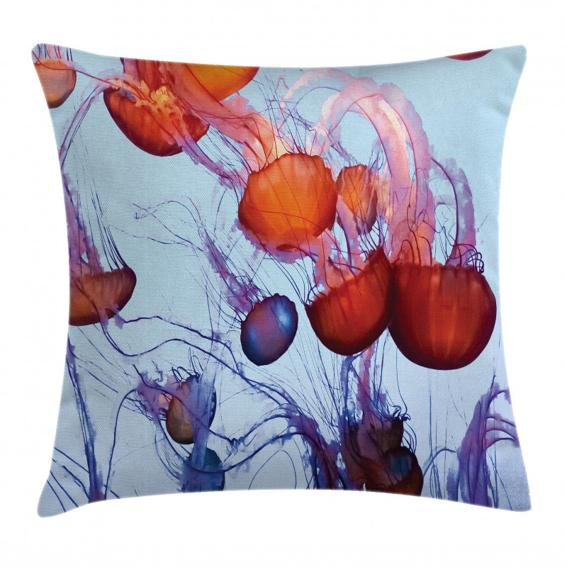 Jellyfish in the Ocean Pillow Cover