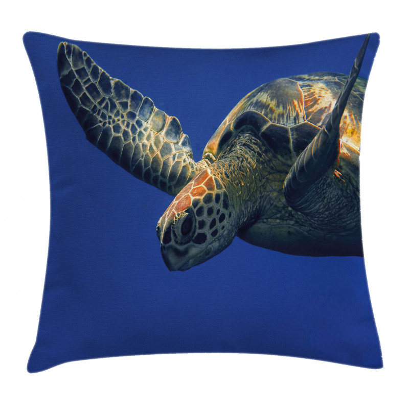 Sea Animal Swimming Pillow Cover