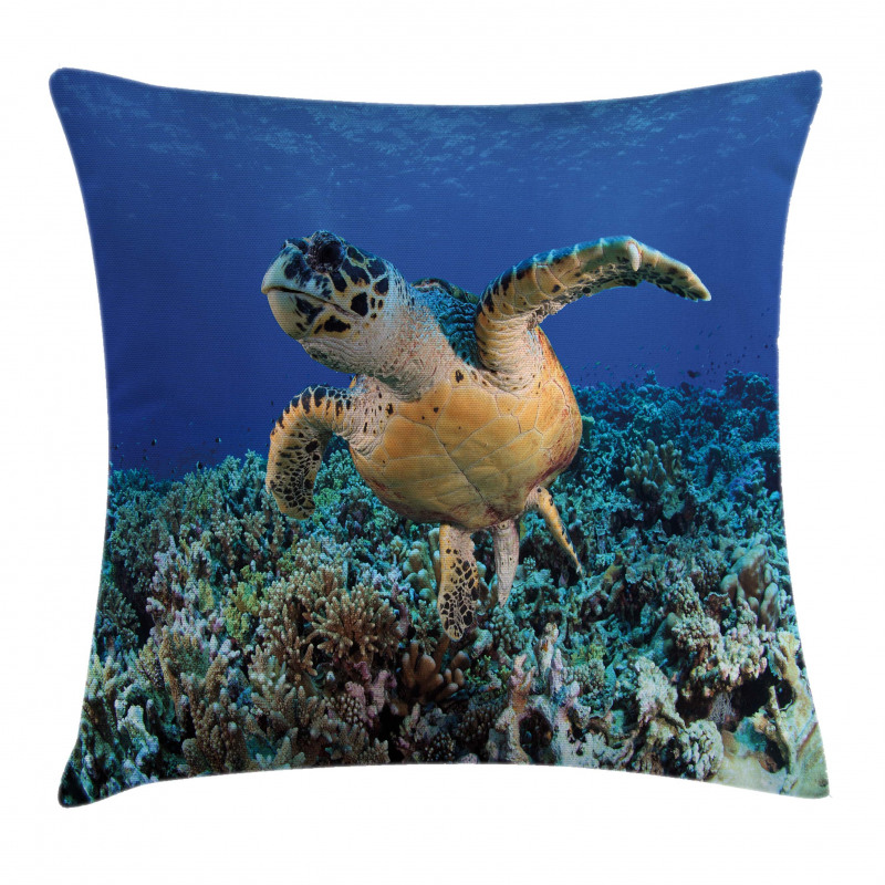 Cheloniidae Deep Ocean Pillow Cover