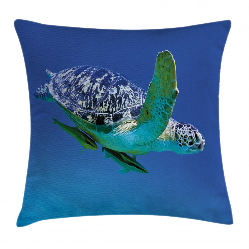 Tropics Turtle Aquarium Pillow Cover