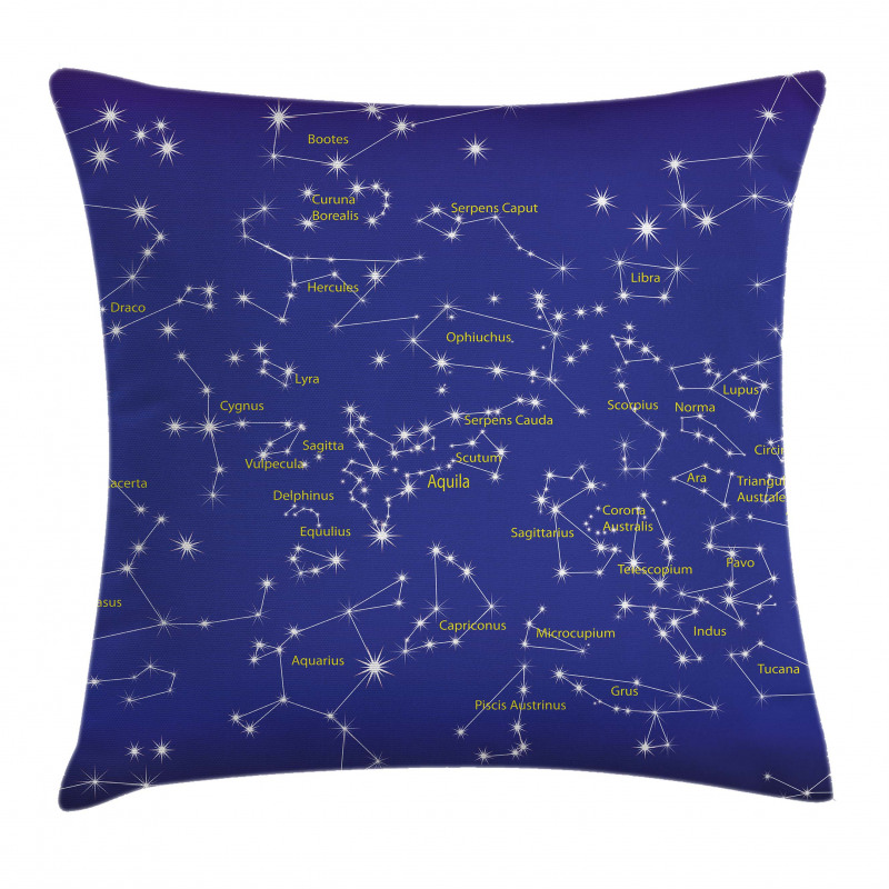 Names of Stars Pillow Cover