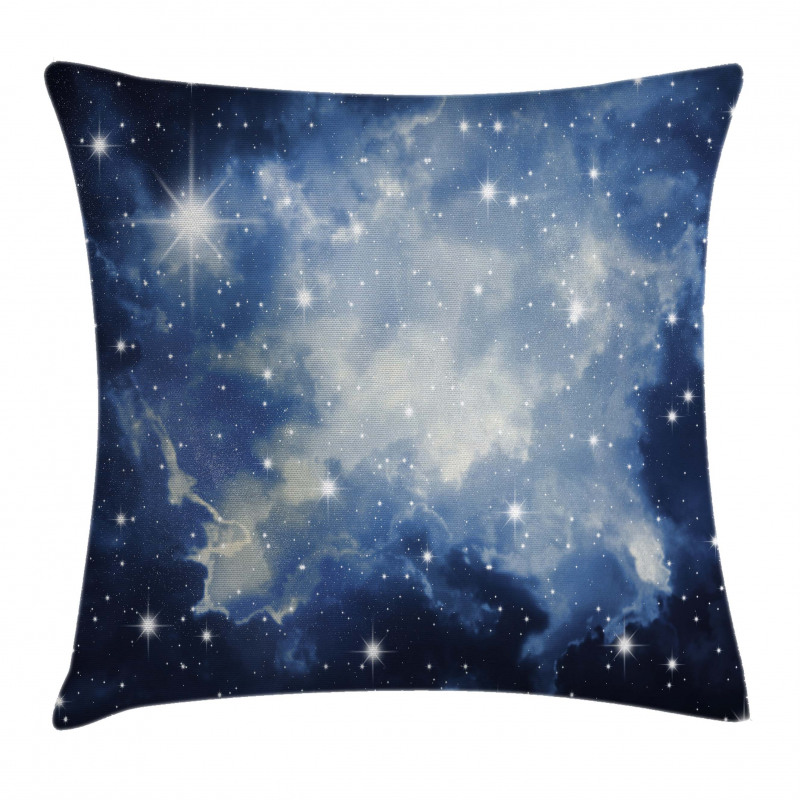 Blue Galaxies Pillow Cover