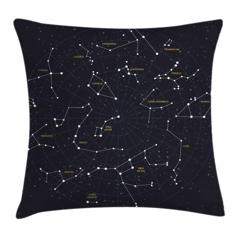 Stars Sky Map Pillow Cover