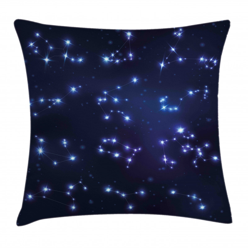 Galaxy and Signs Pillow Cover