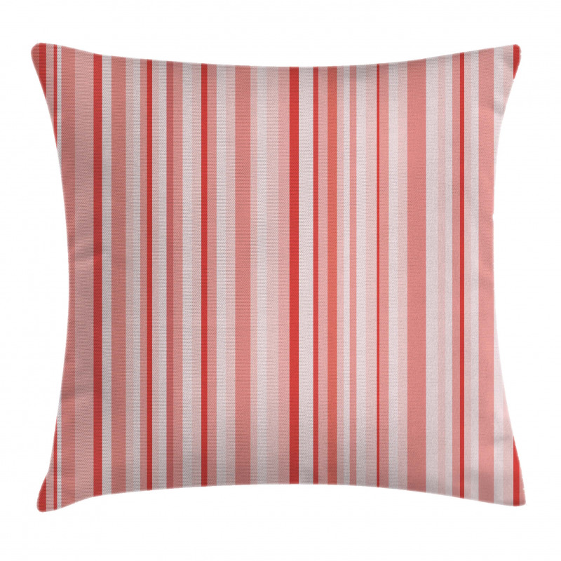 Vertically Striped Retro Pillow Cover