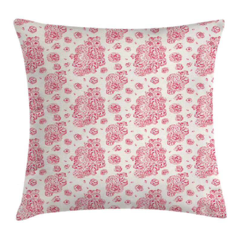 Peonies English Roses Pillow Cover