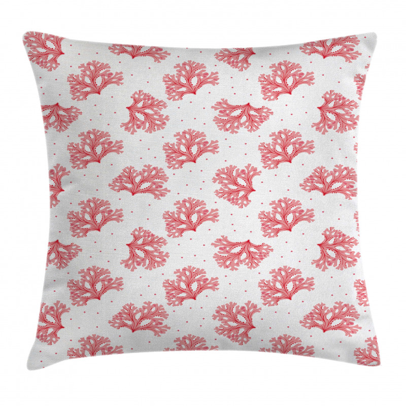 Underwater Seaweeds Dots Pillow Cover