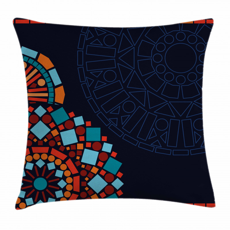 Geometric Mandalas Pillow Cover