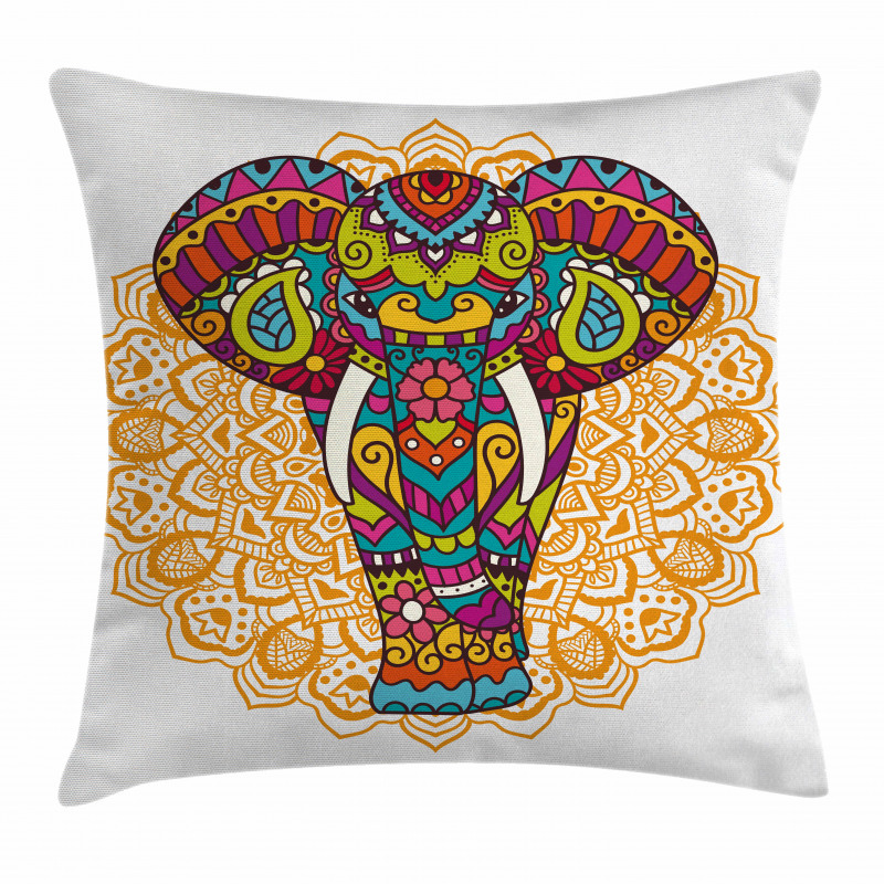 Ethnic Animal Pillow Cover