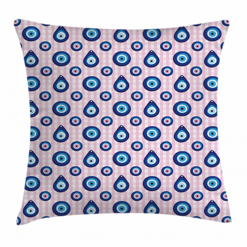 Bead Shapes Checkered Pillow Cover