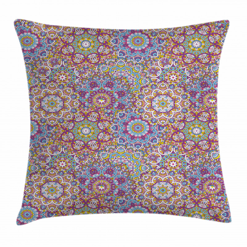 Colorful Mandala Paisley Pillow Cover