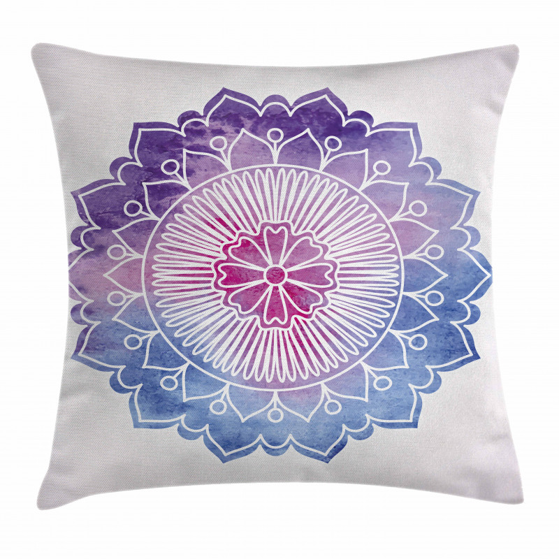 Boho Blossom Watercolor Pillow Cover