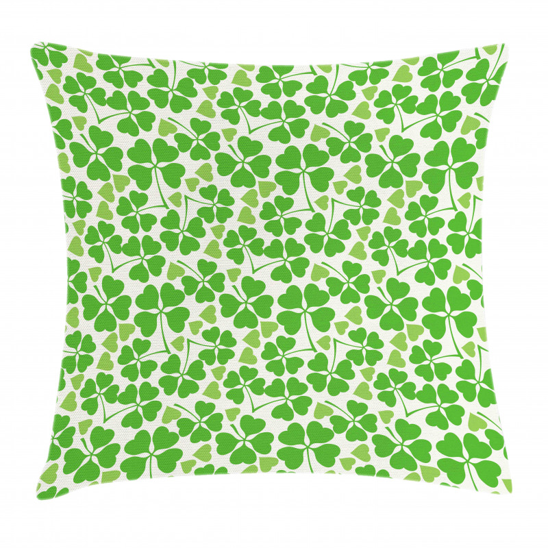 Gaelic Nature Clovers Pillow Cover