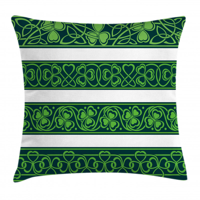 Shamrock Borders Art Pillow Cover