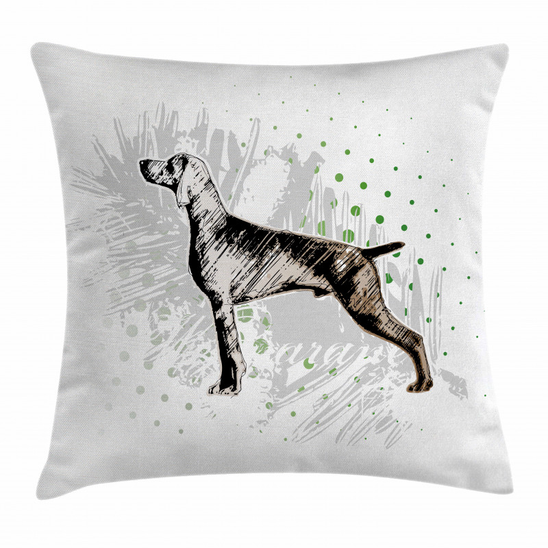 Dog Sketch Art Pillow Cover