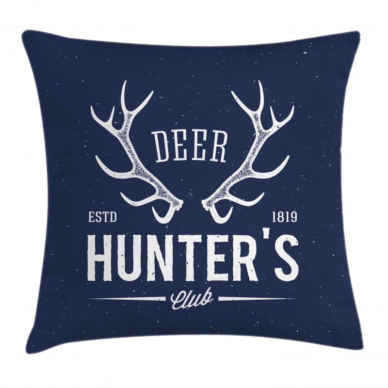 Deer Hunter Club Pillow Cover