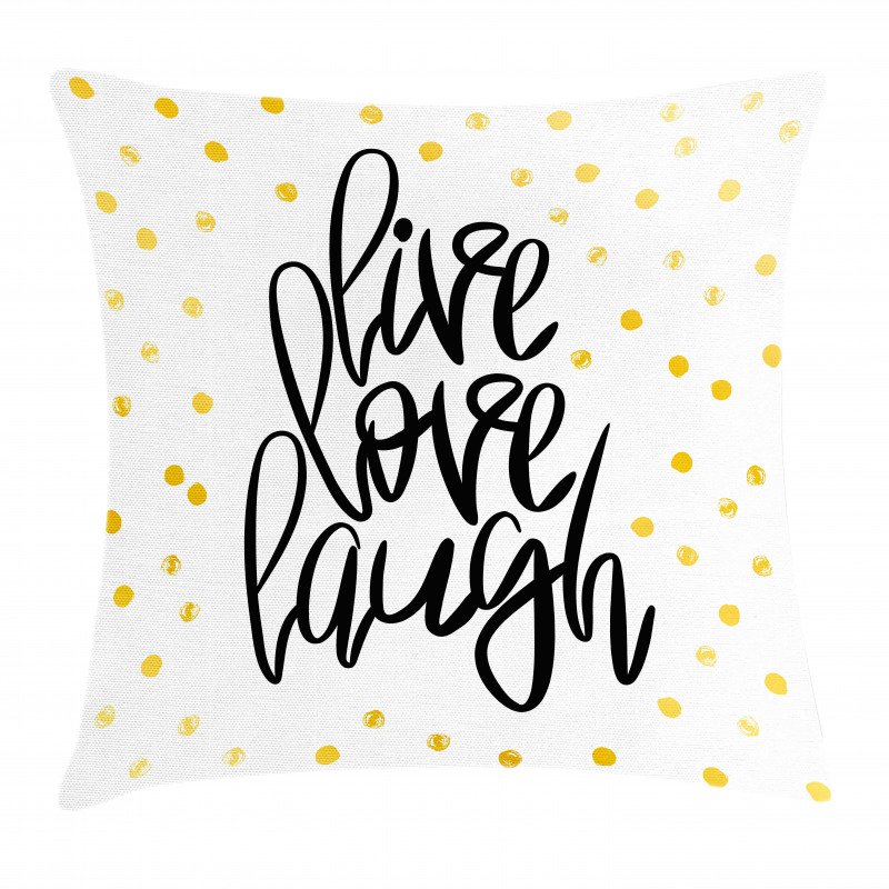 Phrase Dots Pillow Cover