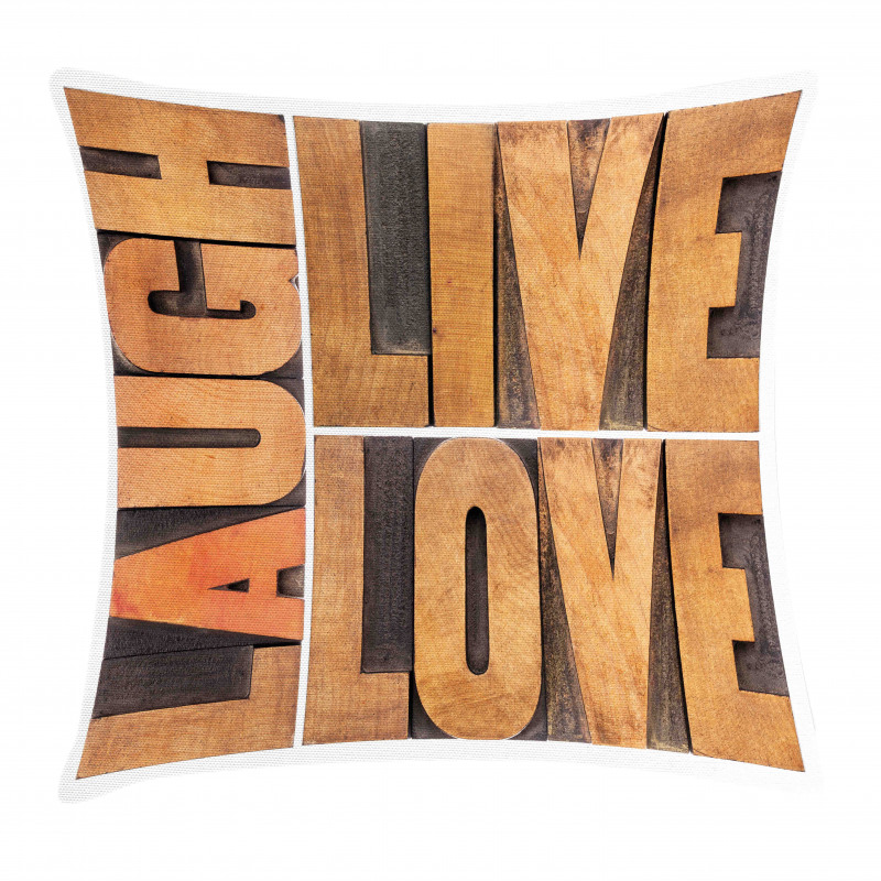 Life Message Pillow Cover