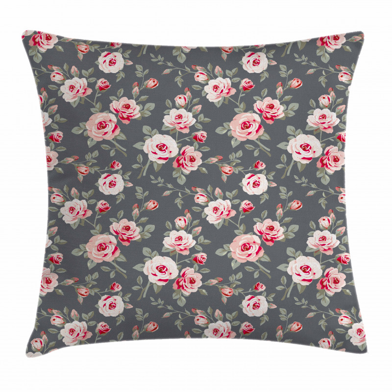 Rural Buds Vintage Pillow Cover