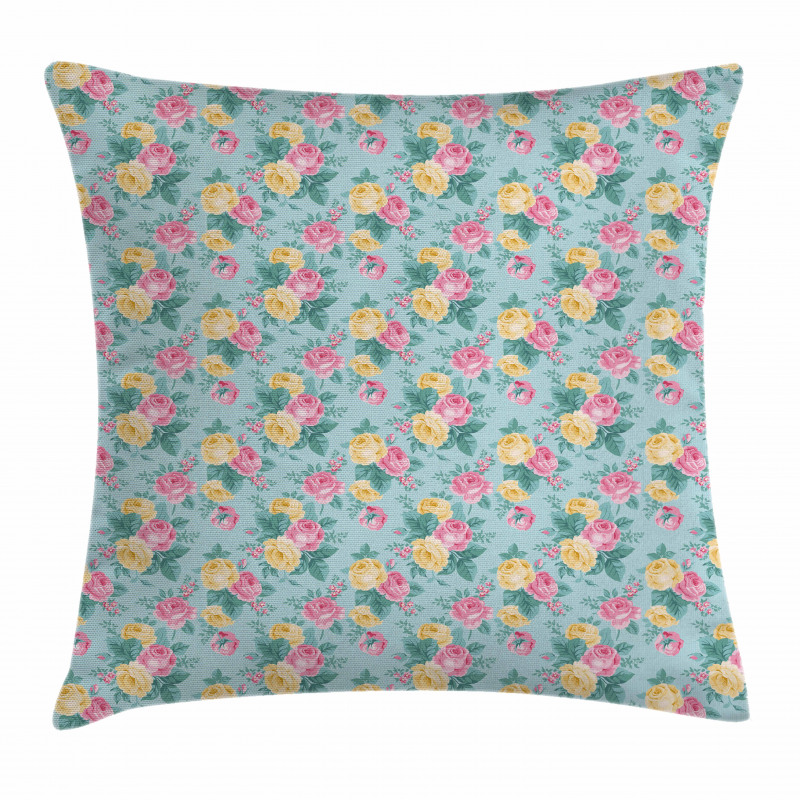 Summer Roses Bridal Pillow Cover