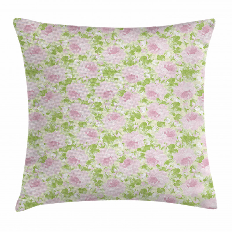 Spring Yard Pastel Pillow Cover