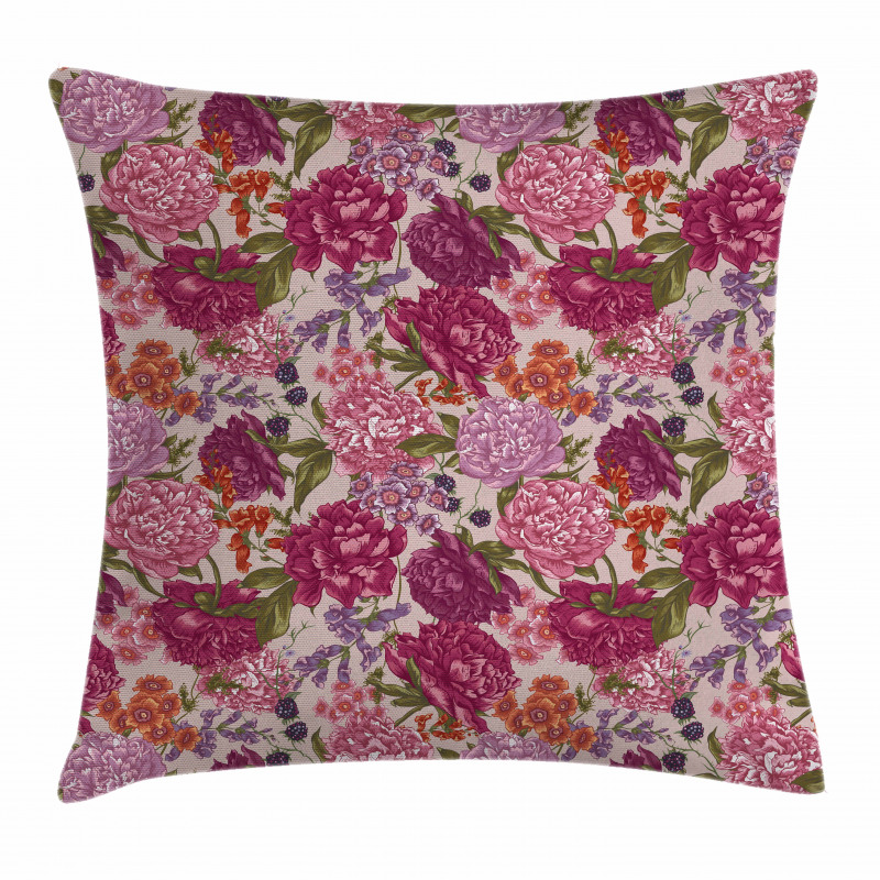 Wild Flora Vintage Pillow Cover