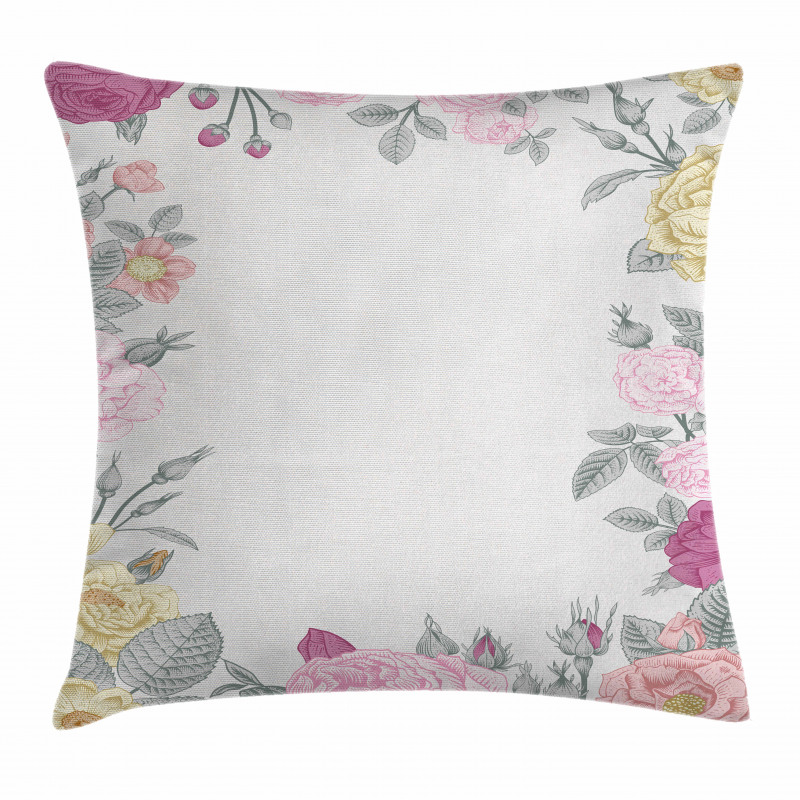 Wild Garden Vintage Pillow Cover