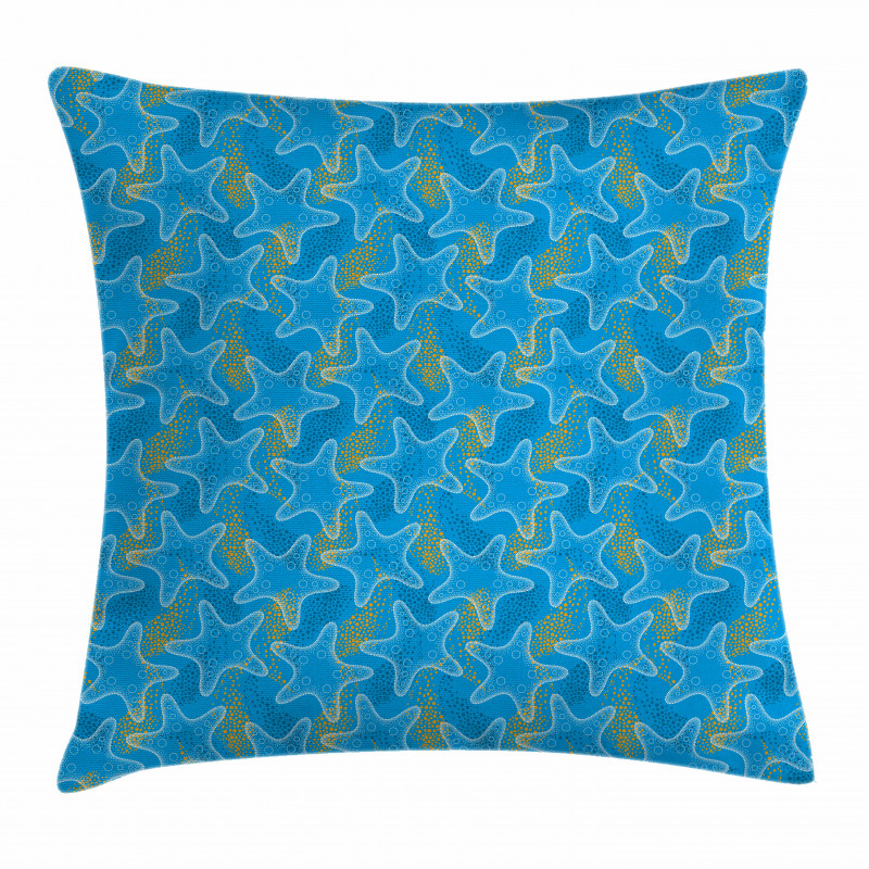 Sea Stars Dots Pillow Cover