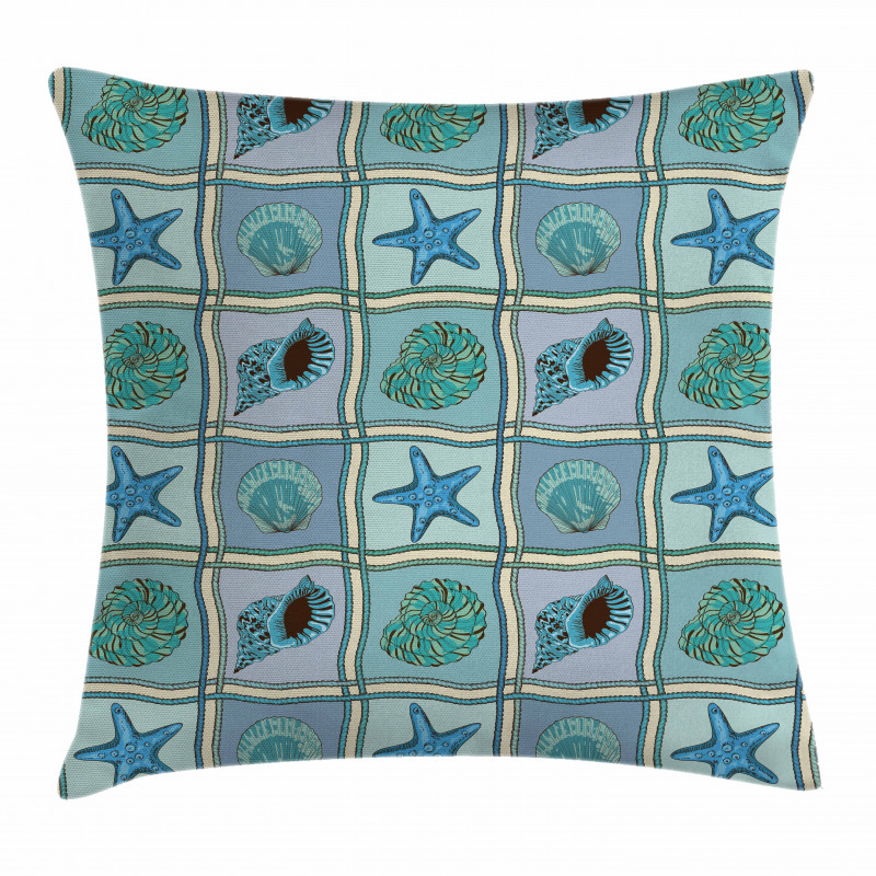 Marine Pattern Pillow Cover