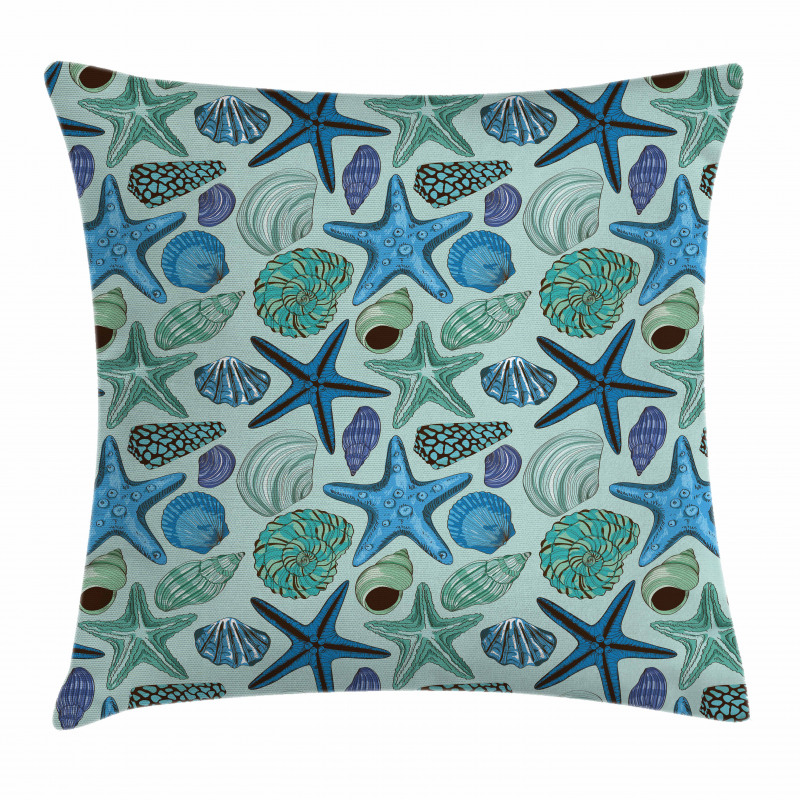 Tropical Shells Pillow Cover