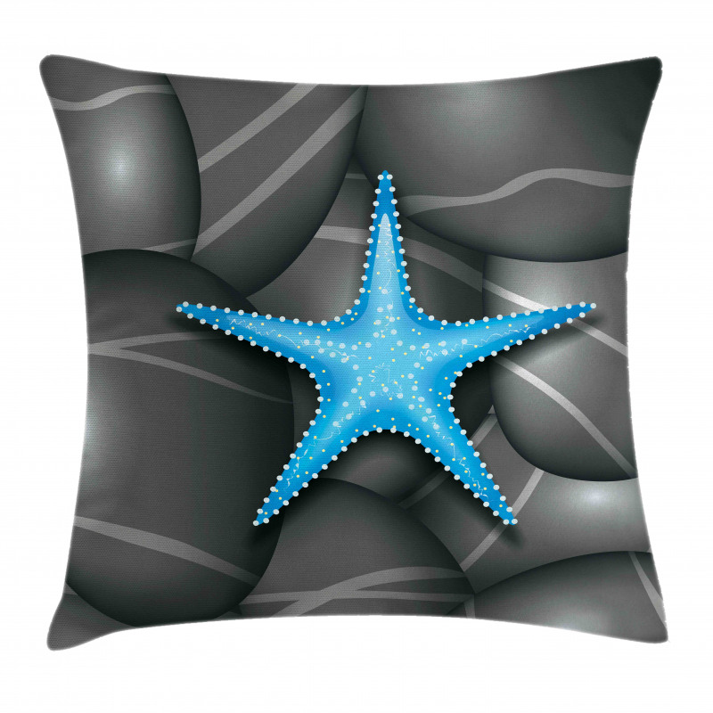 Blue Sea Star Pillow Cover