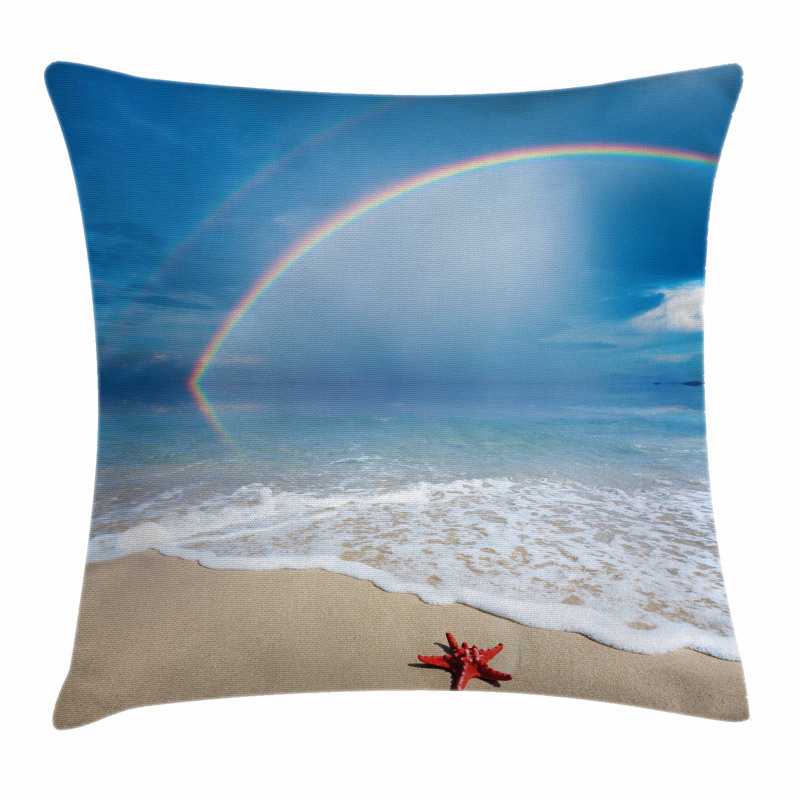 Rainbow Ocean Pillow Cover