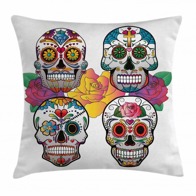 Rich Colors Ornate Pillow Cover