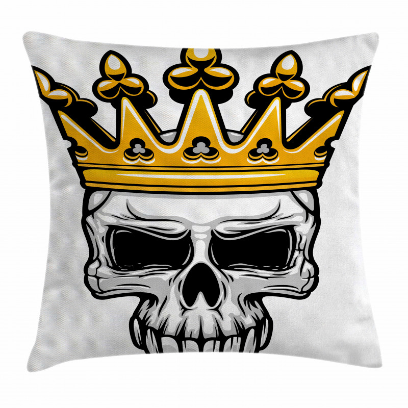 Skull Cranium with Coronet Pillow Cover