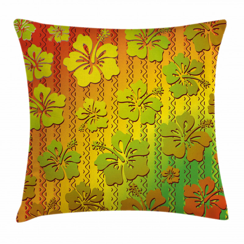 Jamaican Island Flower Pillow Cover