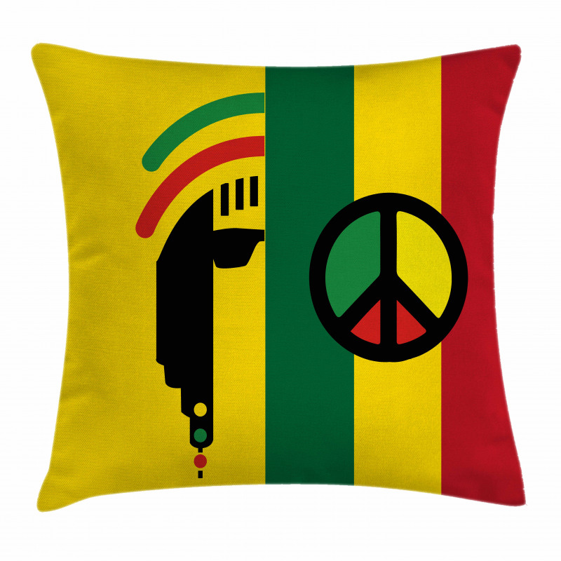 Reggae Music Peace Pillow Cover