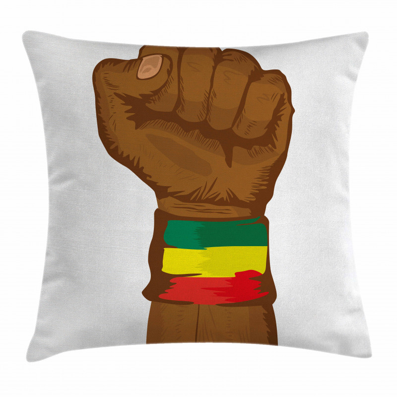 Ethiopian Flag Colors Pillow Cover
