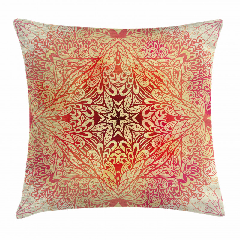 Doodle Flower Swirl Pillow Cover