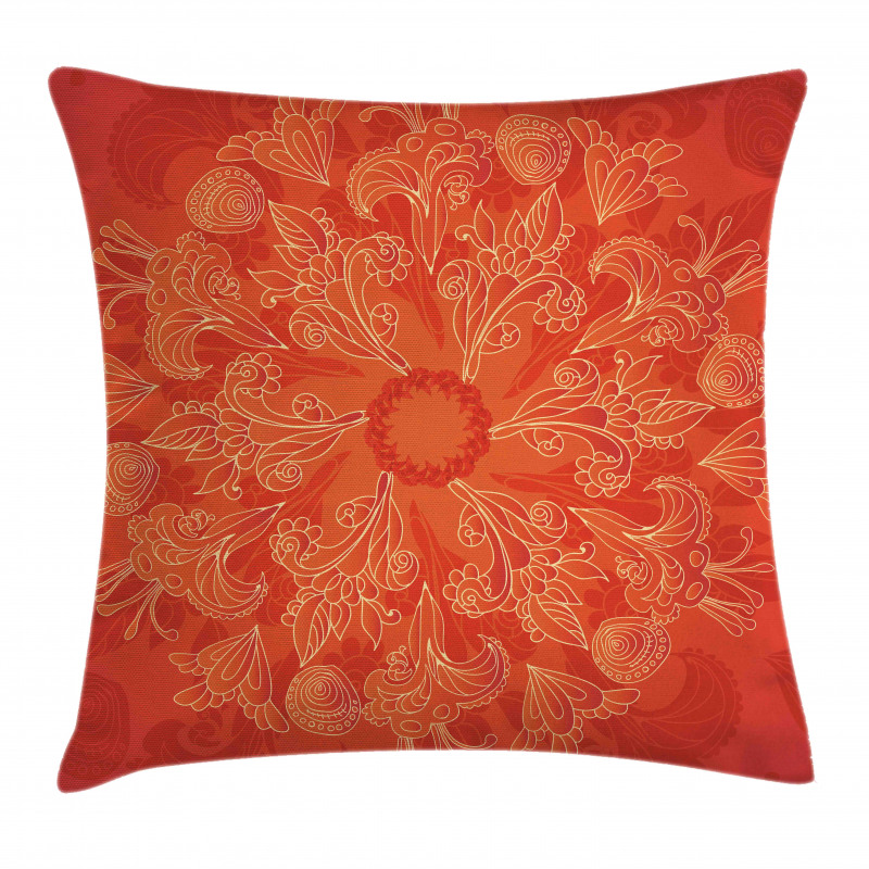 Vibrant Doodle Art Pillow Cover