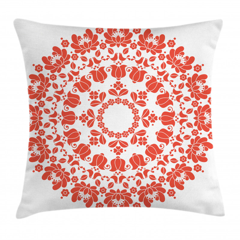 Hungarian Folk Art Pillow Cover