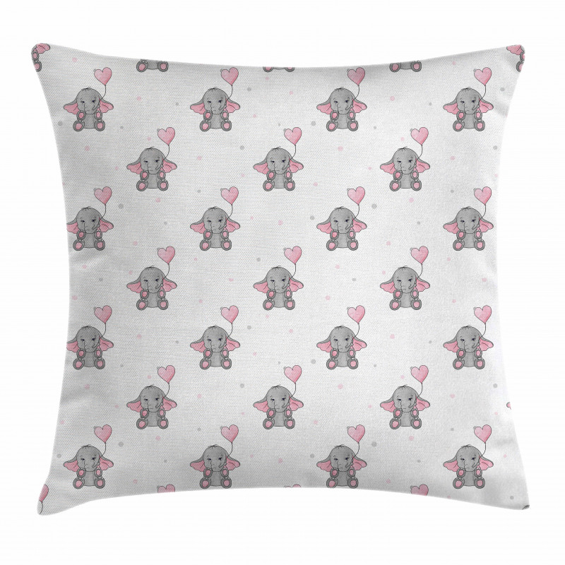 Heart Balloons Pillow Cover