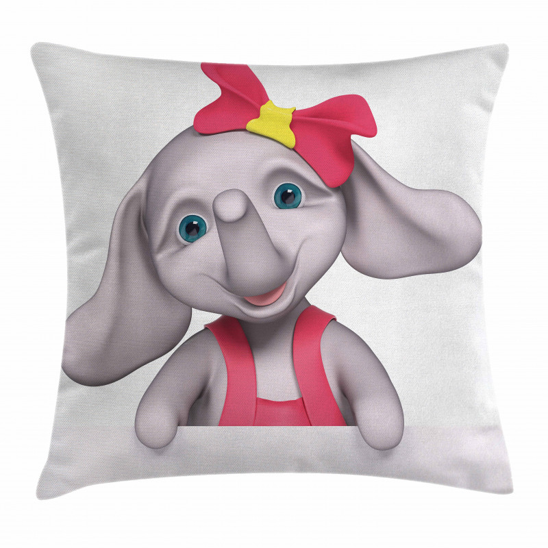 Smiling Girl Pillow Cover