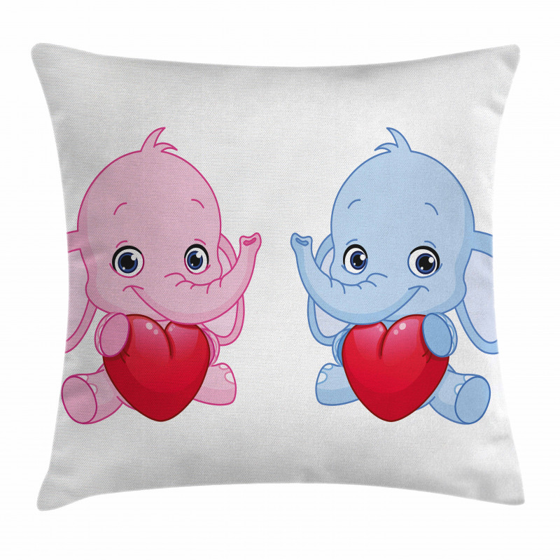 Hearts Twins Pillow Cover