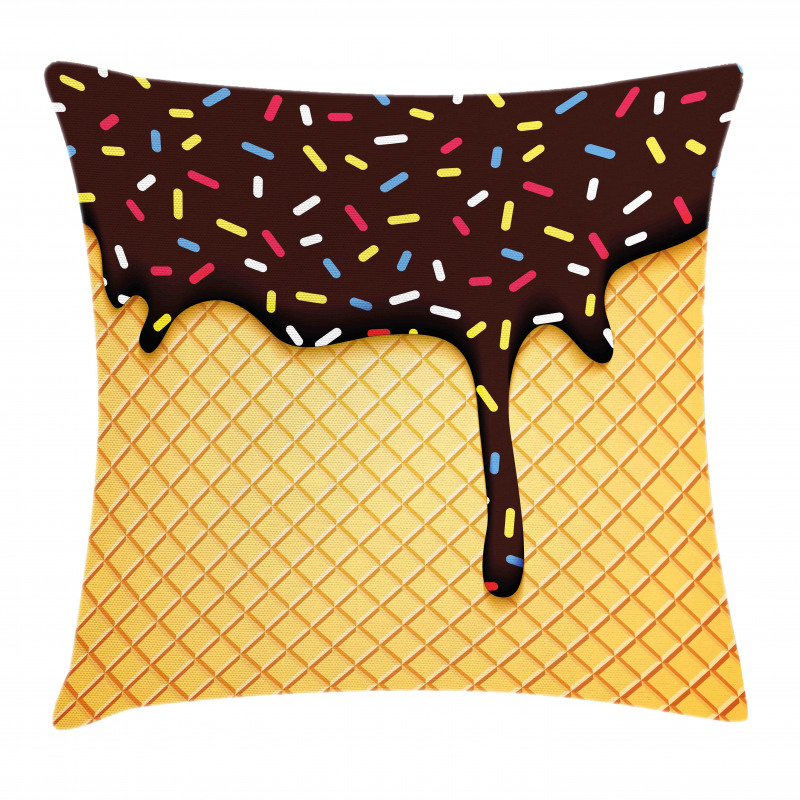 Choco Waffle Pillow Cover