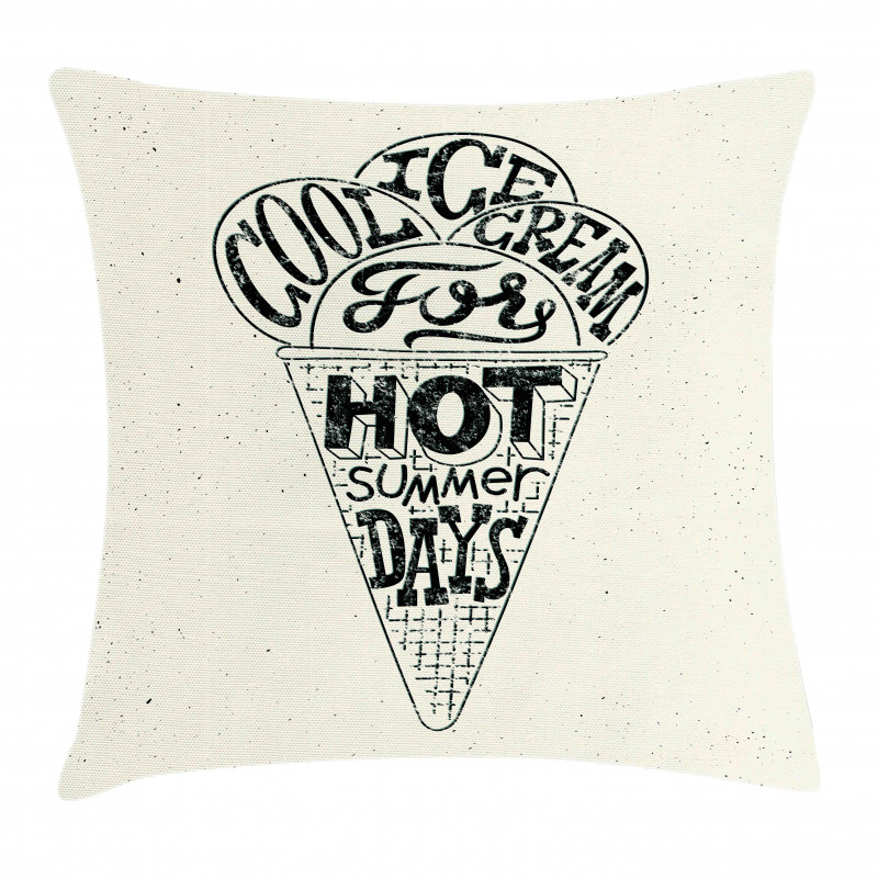 Cool Ice Cream Pillow Cover