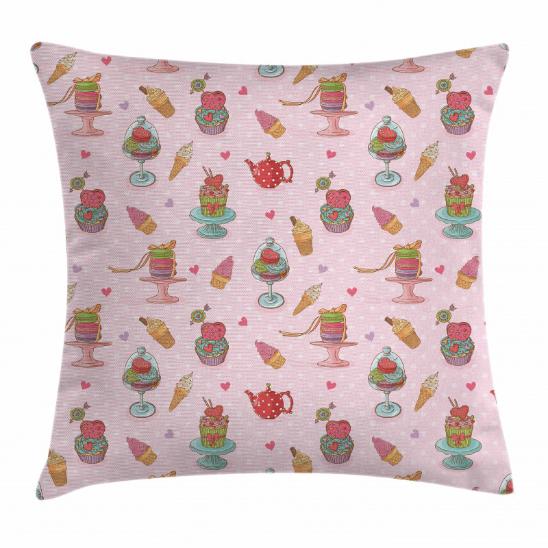 Teapots Cookies Pillow Cover
