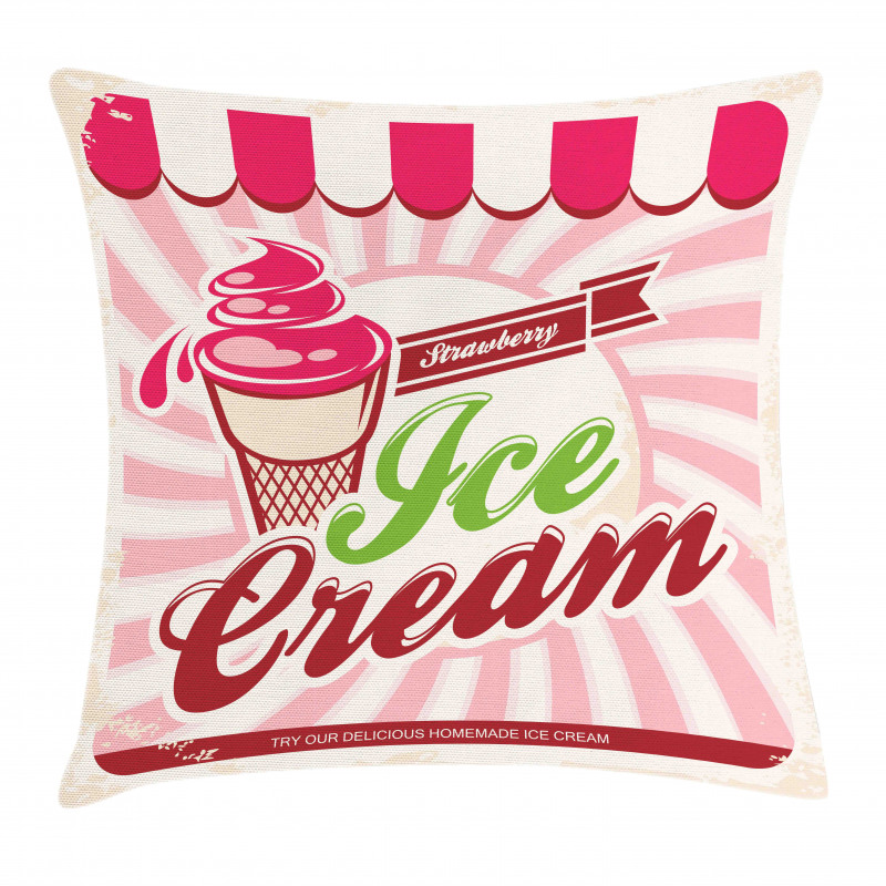 Soft Strawberry Pillow Cover