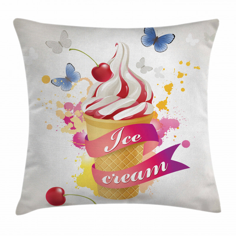 Cherries Colors Pillow Cover