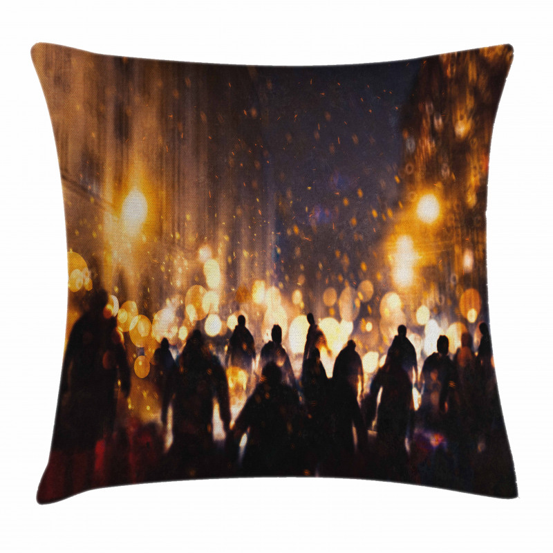 Burning Town Chaos Pillow Cover
