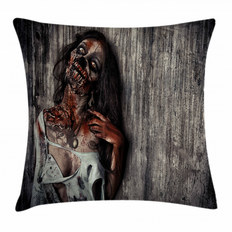 Angry Dead Woman Pillow Cover